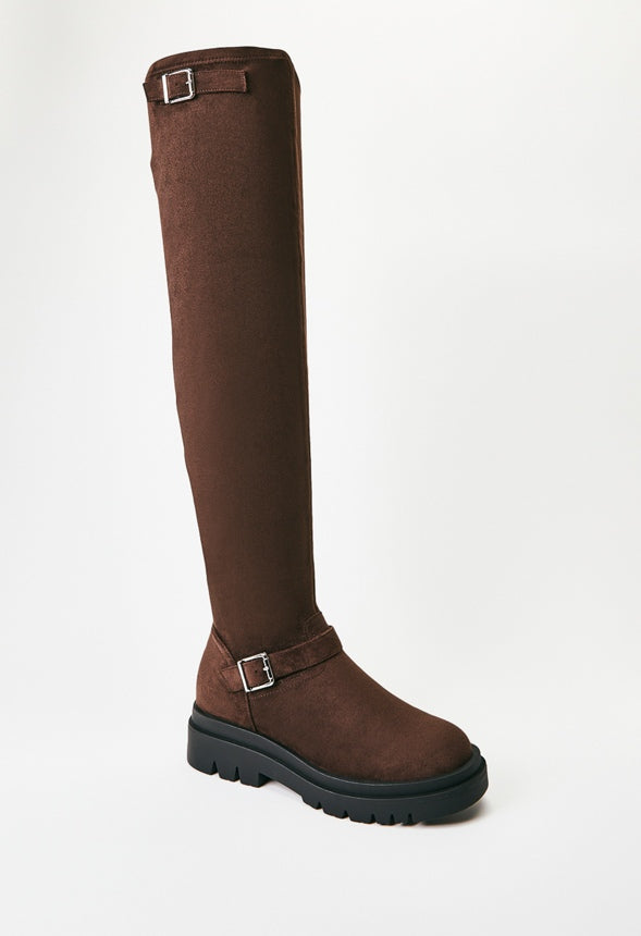 Embry Over-The-Knee Flat Boot Coffee