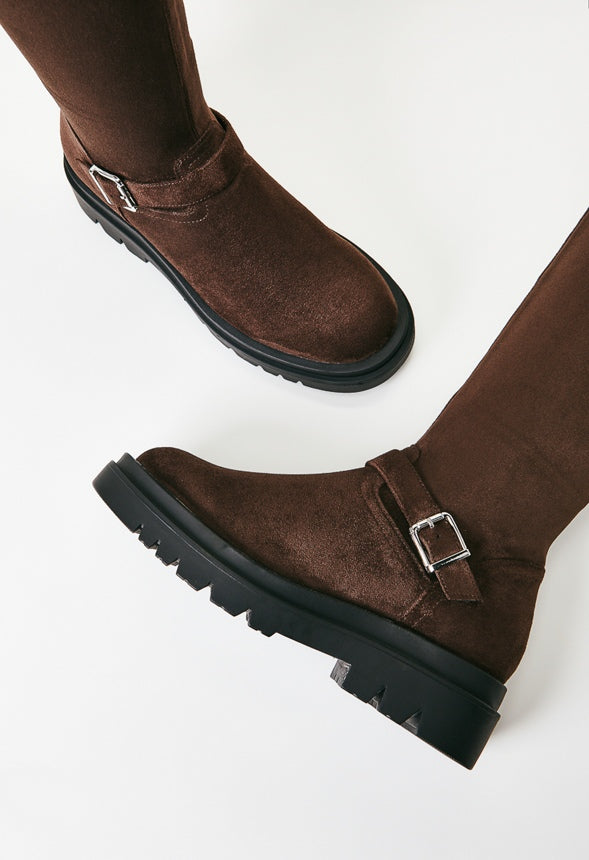 Embry Over-The-Knee Flat Boot Coffee