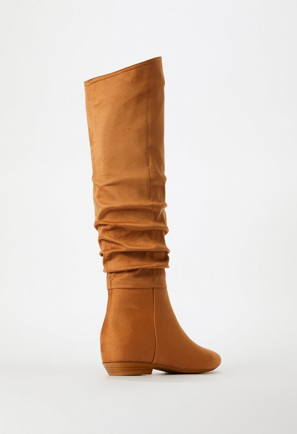 Issey Flat Boot Lt Camel