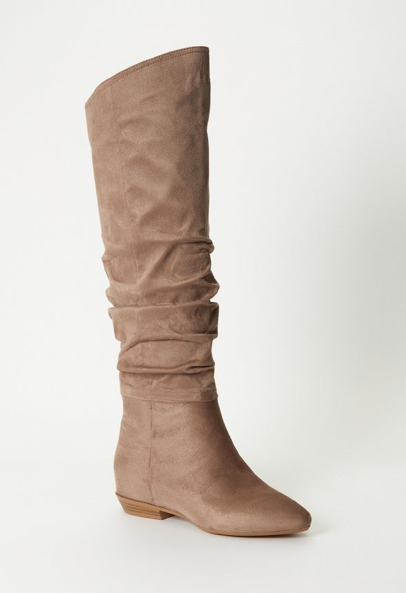 Issey Flat Boot Taupe