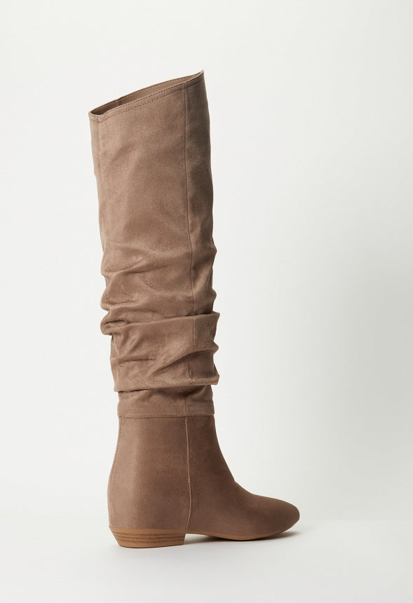 Issey Flat Boot Taupe