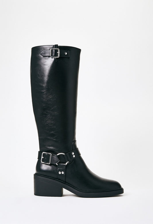 Maddox Flat Boot Black Caviar