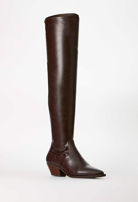 Milla Over-The-Knee Boot Coffee