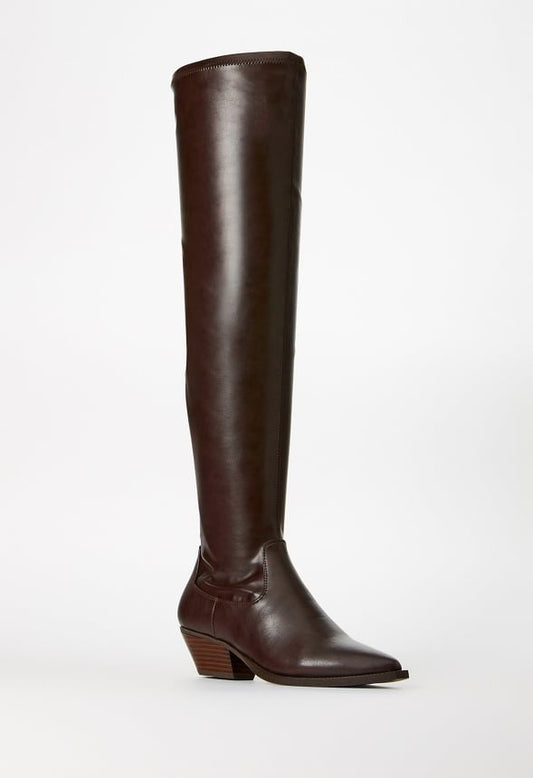 Milla Over-The-Knee Boot Coffee