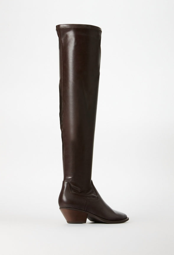 Milla Over-The-Knee Boot Coffee