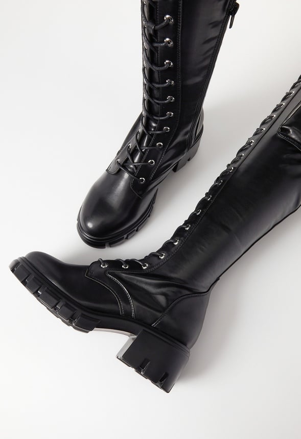 Emyr Over-The-Knee Boot Black Caviar