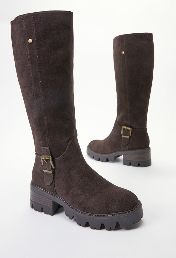 Adrija Lug Sole Boot Coffee