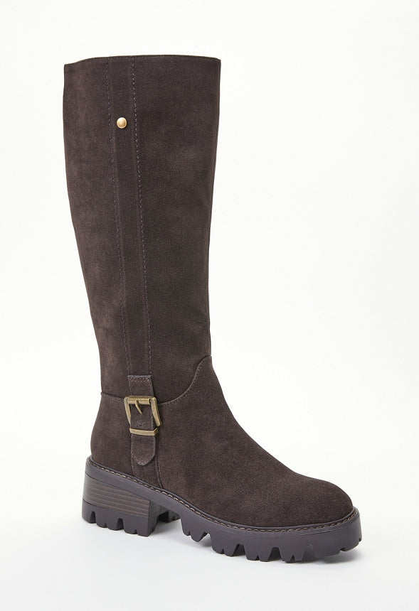 Adrija Lug Sole Boot Coffee