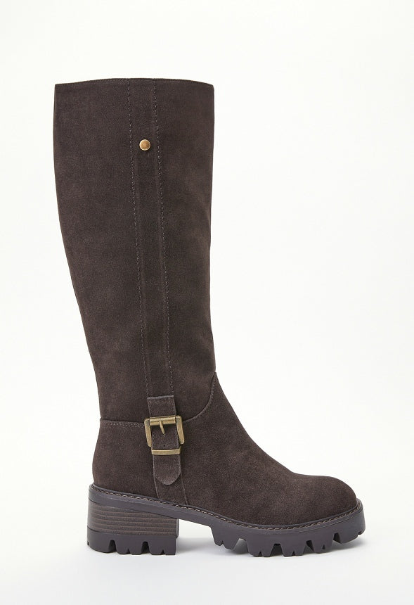 Adrija Lug Sole Boot Coffee