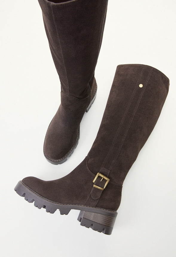 Adrija Lug Sole Boot Coffee
