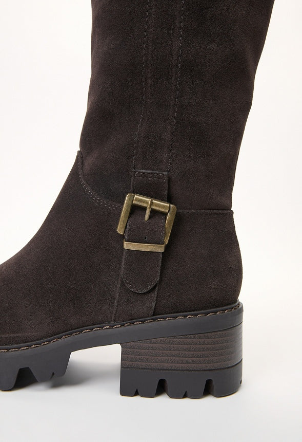 Adrija Lug Sole Boot Coffee