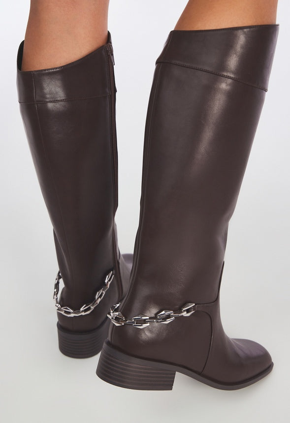 Payton Flat Boot Coffee