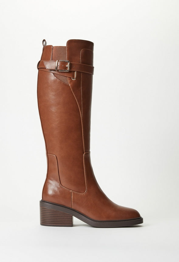 Addilyn Flat Boot Leather Brown