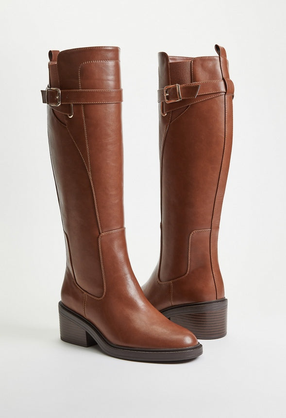 Addilyn Flat Boot Leather Brown