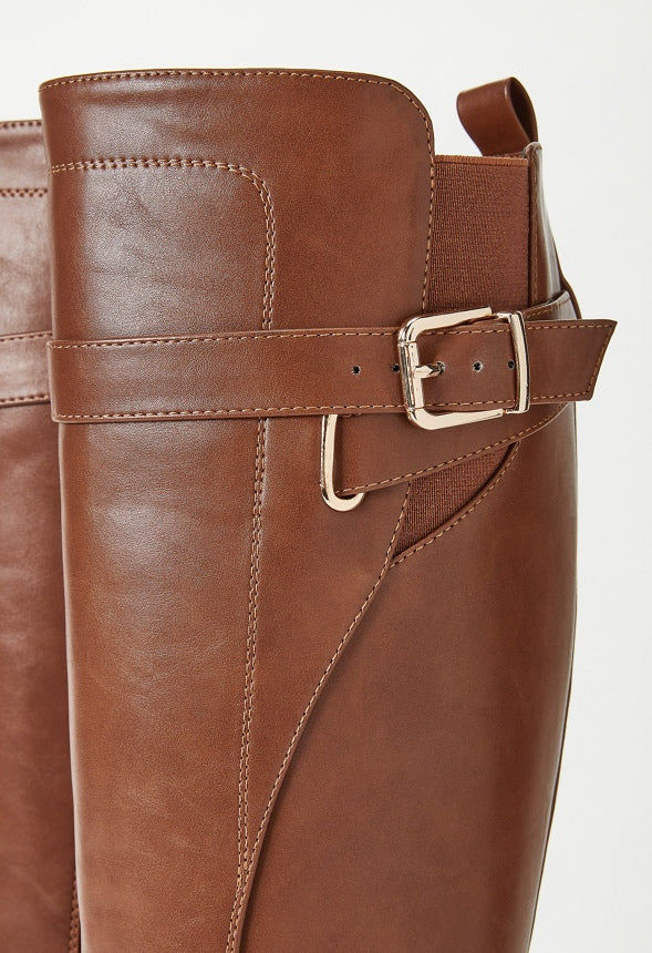 Addilyn Flat Boot Leather Brown