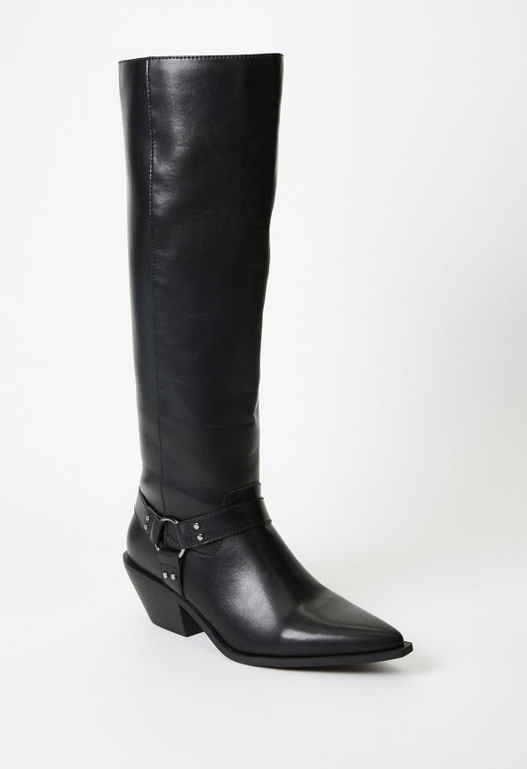Goldie Flat Boot Black