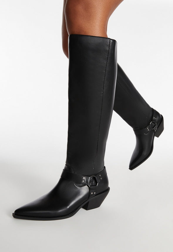 Goldie Flat Boot Black
