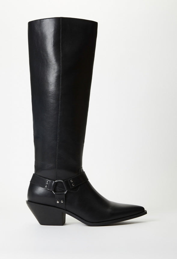 Goldie Flat Boot Black