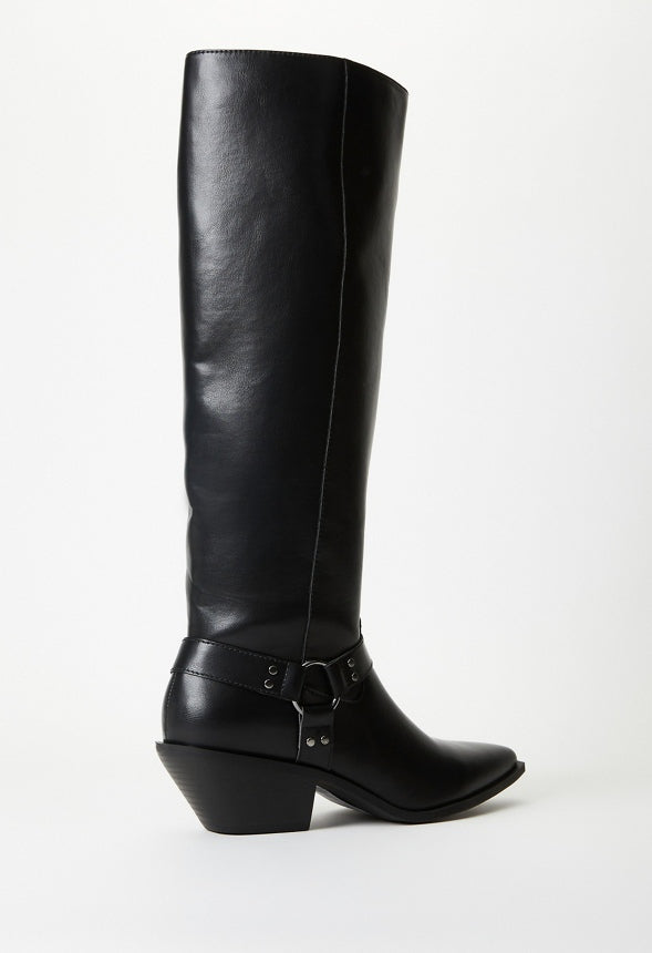 Goldie Flat Boot Black