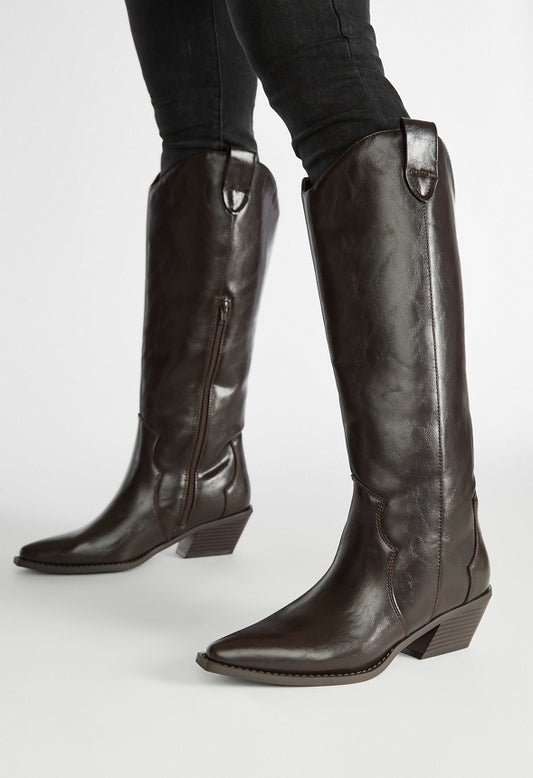 Leander Flat Boot Coffee