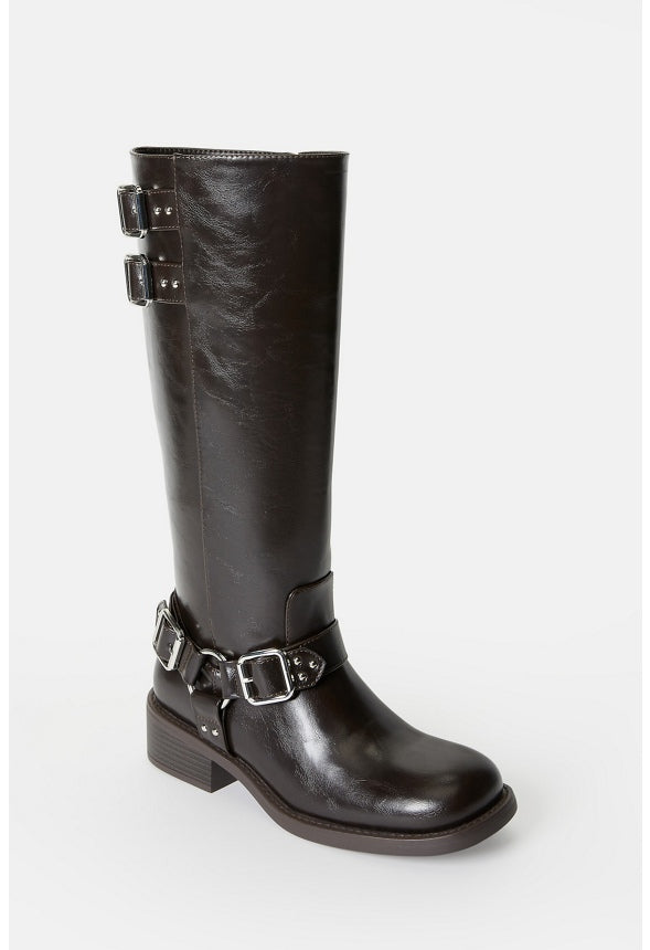 Jordi Flat Boot Cacao Brown