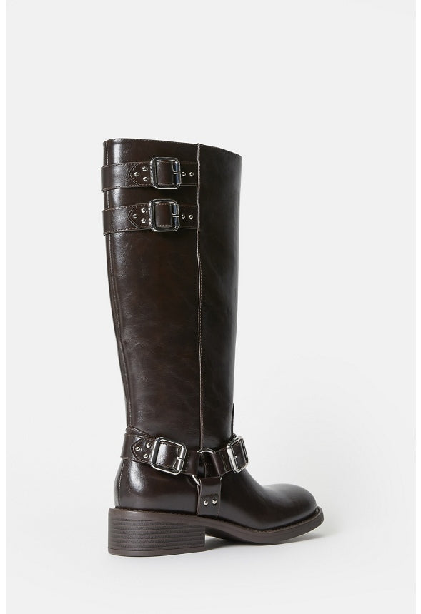 Jordi Flat Boot Cacao Brown