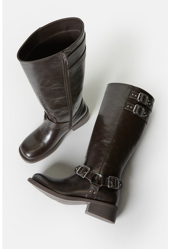 Jordi Flat Boot Cacao Brown