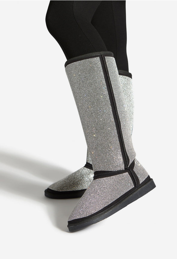 PRYIA FLAT BOOT Black Caviar