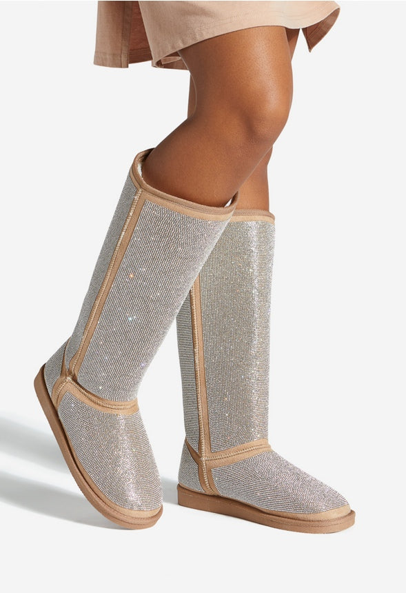 PRYIA FLAT BOOT Beige