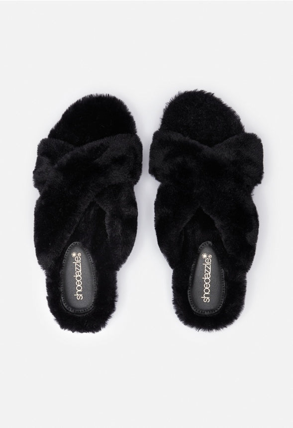 MINDEY COZY SLIPPER Black