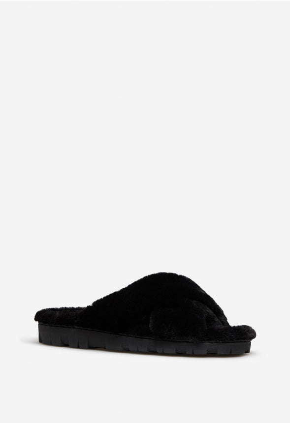 MINDEY COZY SLIPPER Black