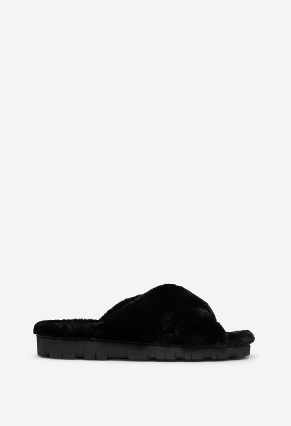 MINDEY COZY SLIPPER Black