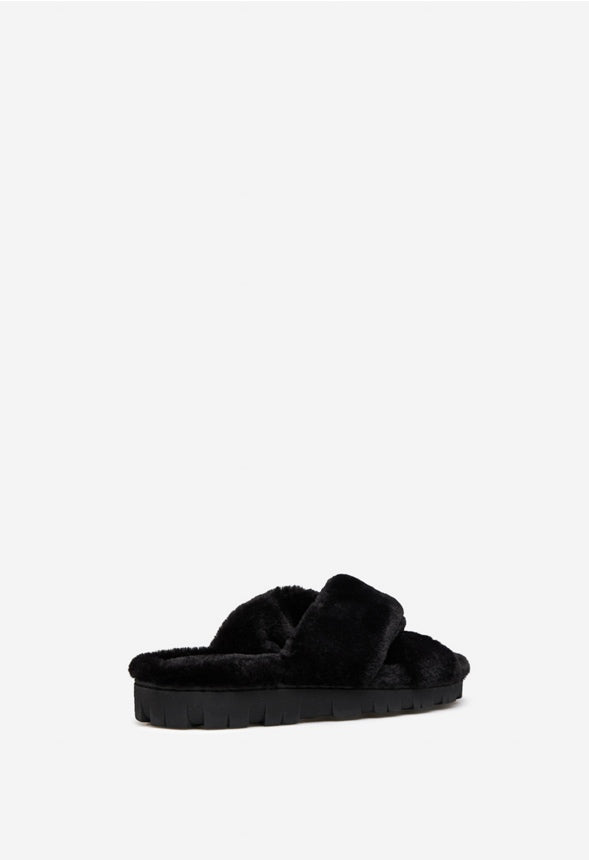 MINDEY COZY SLIPPER Black