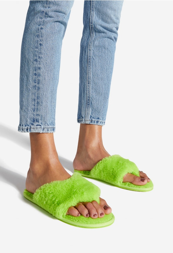 ELSA FUZZY SLIPPER Sharp Green