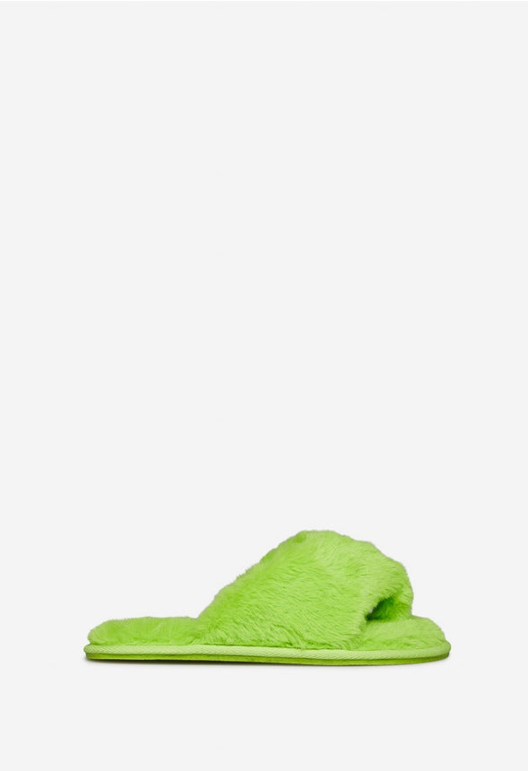 ELSA FUZZY SLIPPER Sharp Green