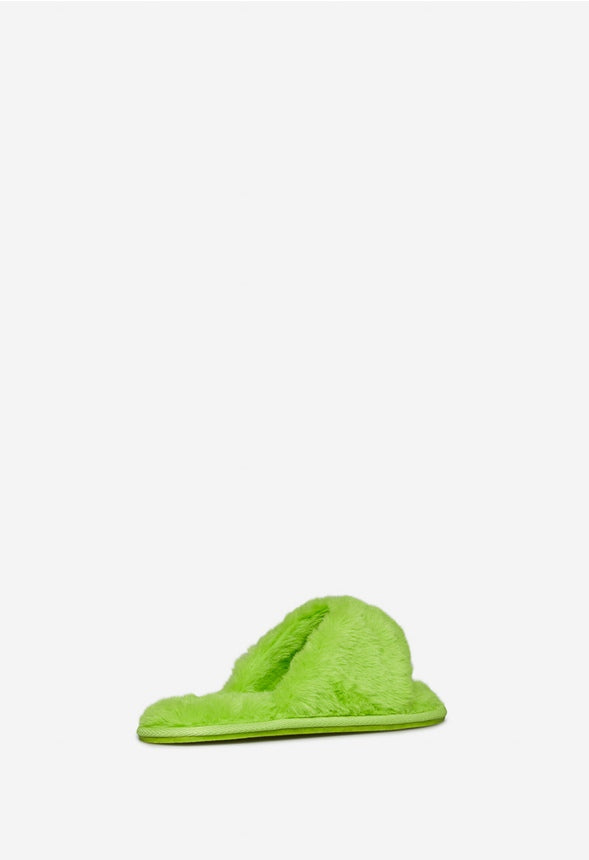 ELSA FUZZY SLIPPER Sharp Green