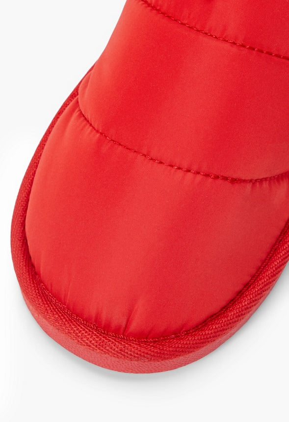 Brenda Puffer Slipper High Risk Red