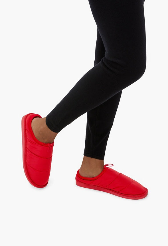 Brenda Puffer Slipper High Risk Red