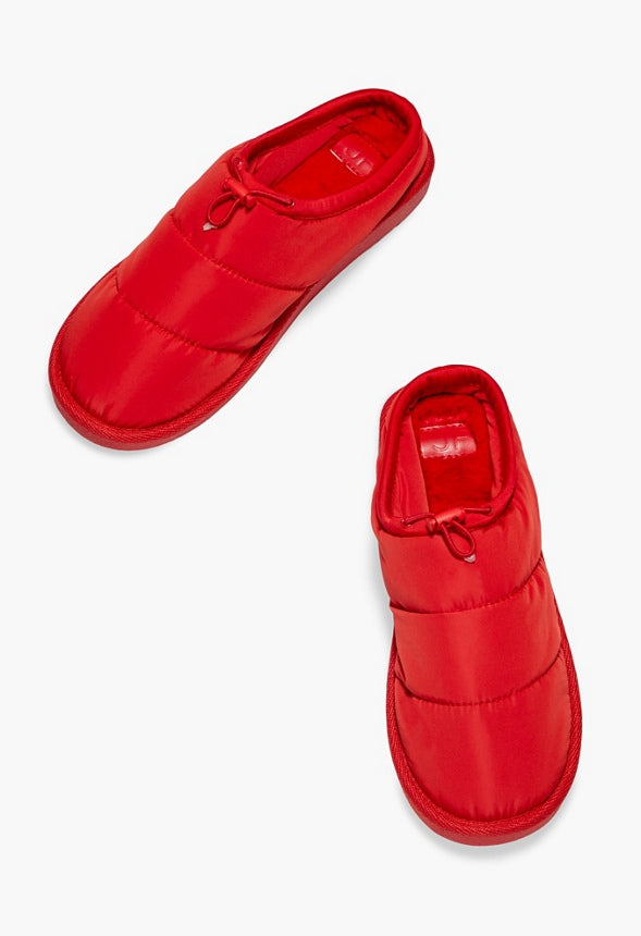 Brenda Puffer Slipper High Risk Red