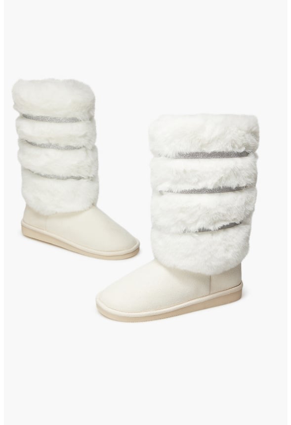 VALENE FUZZIE BOOT Bone