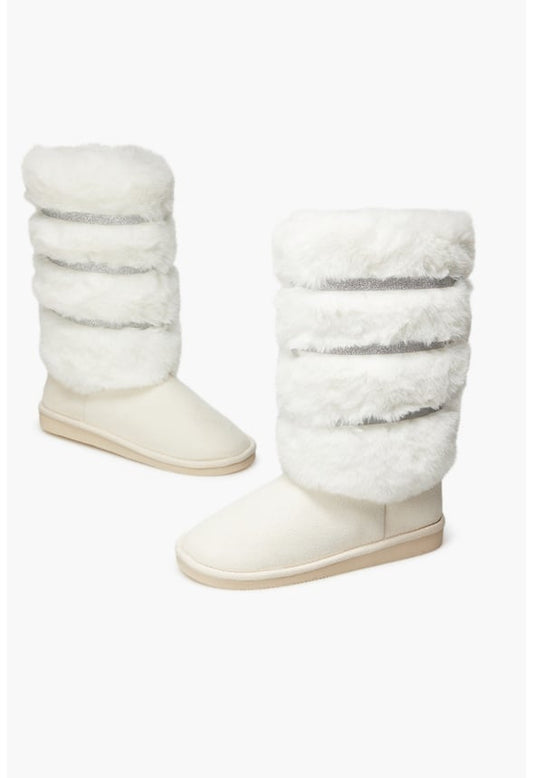 VALENE FUZZIE BOOT Bone