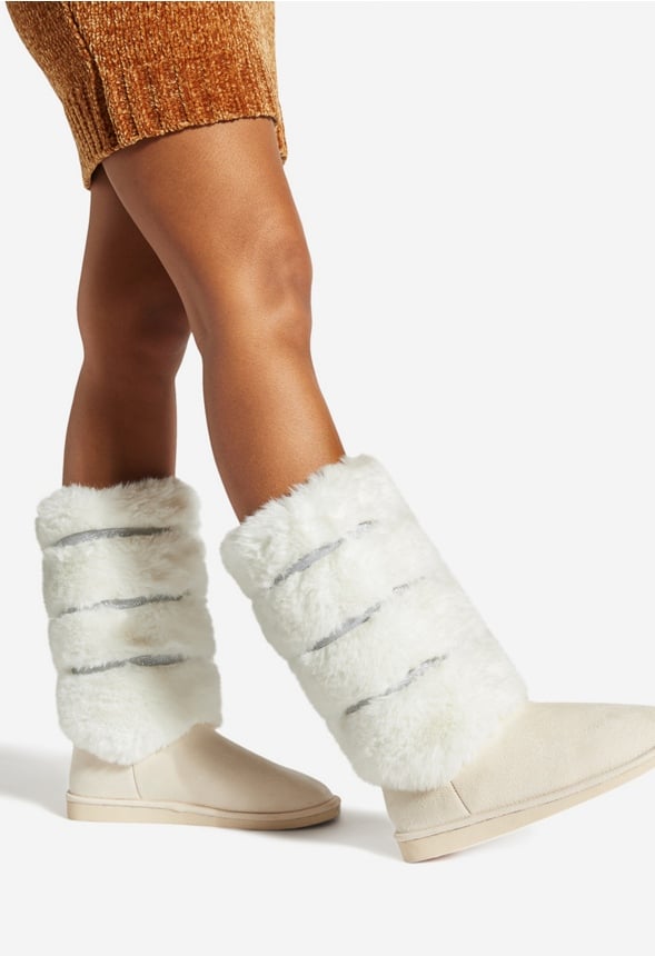 VALENE FUZZIE BOOT Bone