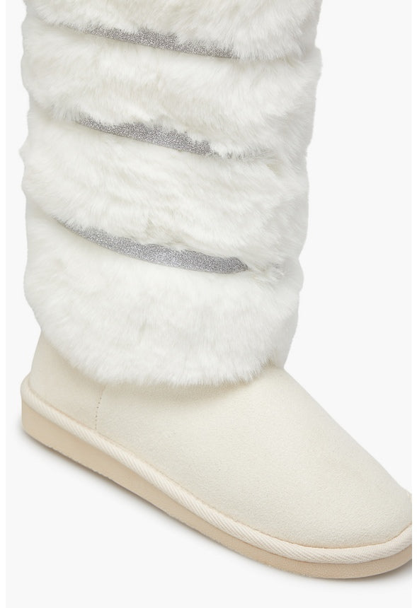 VALENE FUZZIE BOOT Bone
