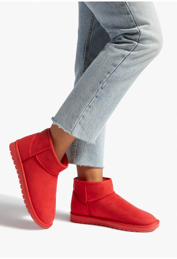 LYNN FUZZY BOOTIE High Risk Red