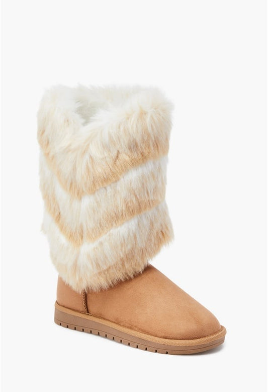 TAEBRELL FUZZY BOOTIE Beige