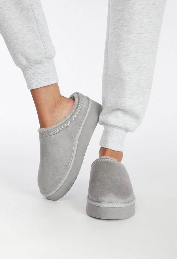 Hailey Platform Fuzzie Gray