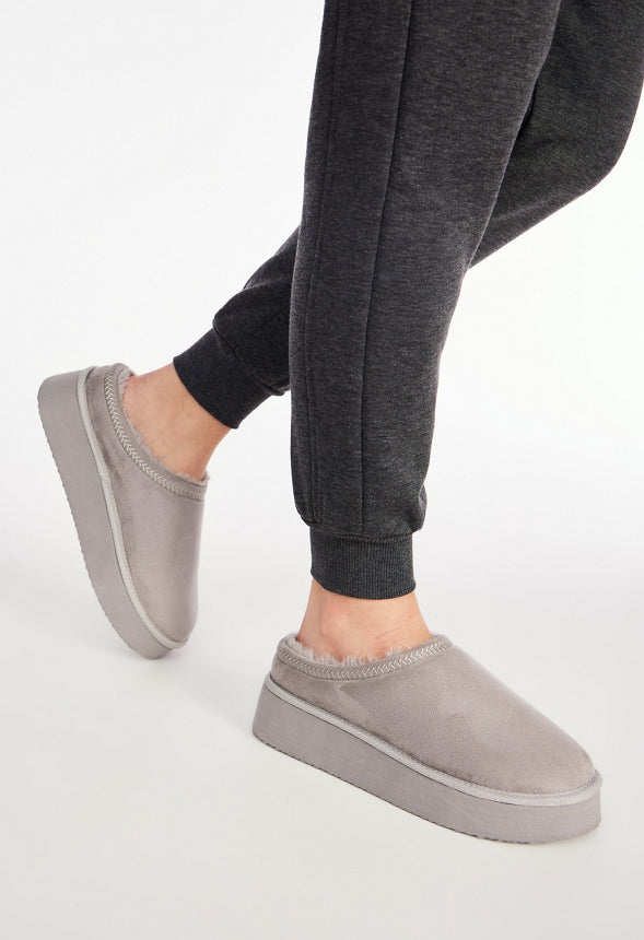 Hailey Platform Fuzzie Gray
