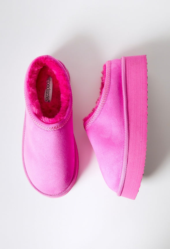 Hailey Platform Fuzzie Pink