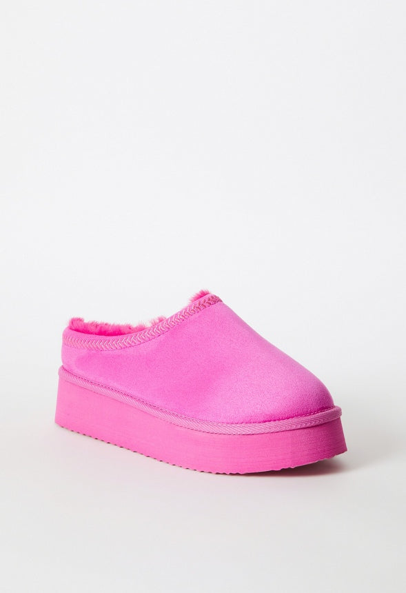 Hailey Platform Fuzzie Pink