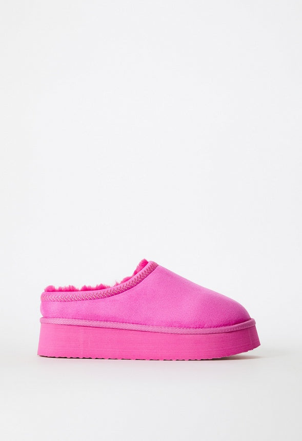 Hailey Platform Fuzzie Pink